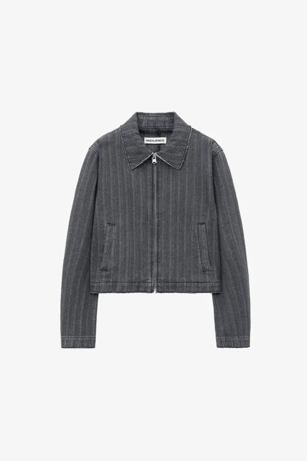 서페이스 슬럽 집업 자켓 DARK GREY