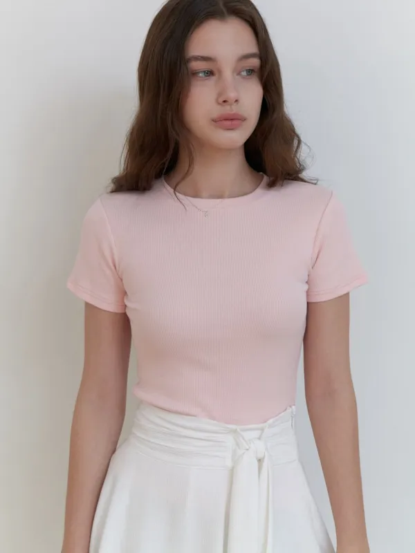 Blueberry half t-shirt (pink)