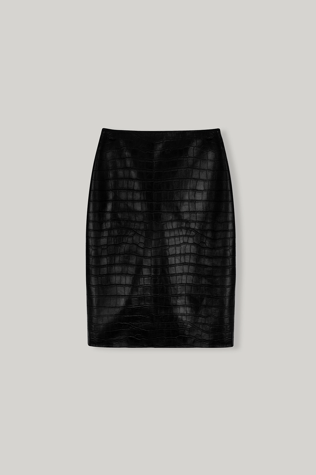 엘보른 Sadie Croc Leather Midi Skirt 상품 이미지 1