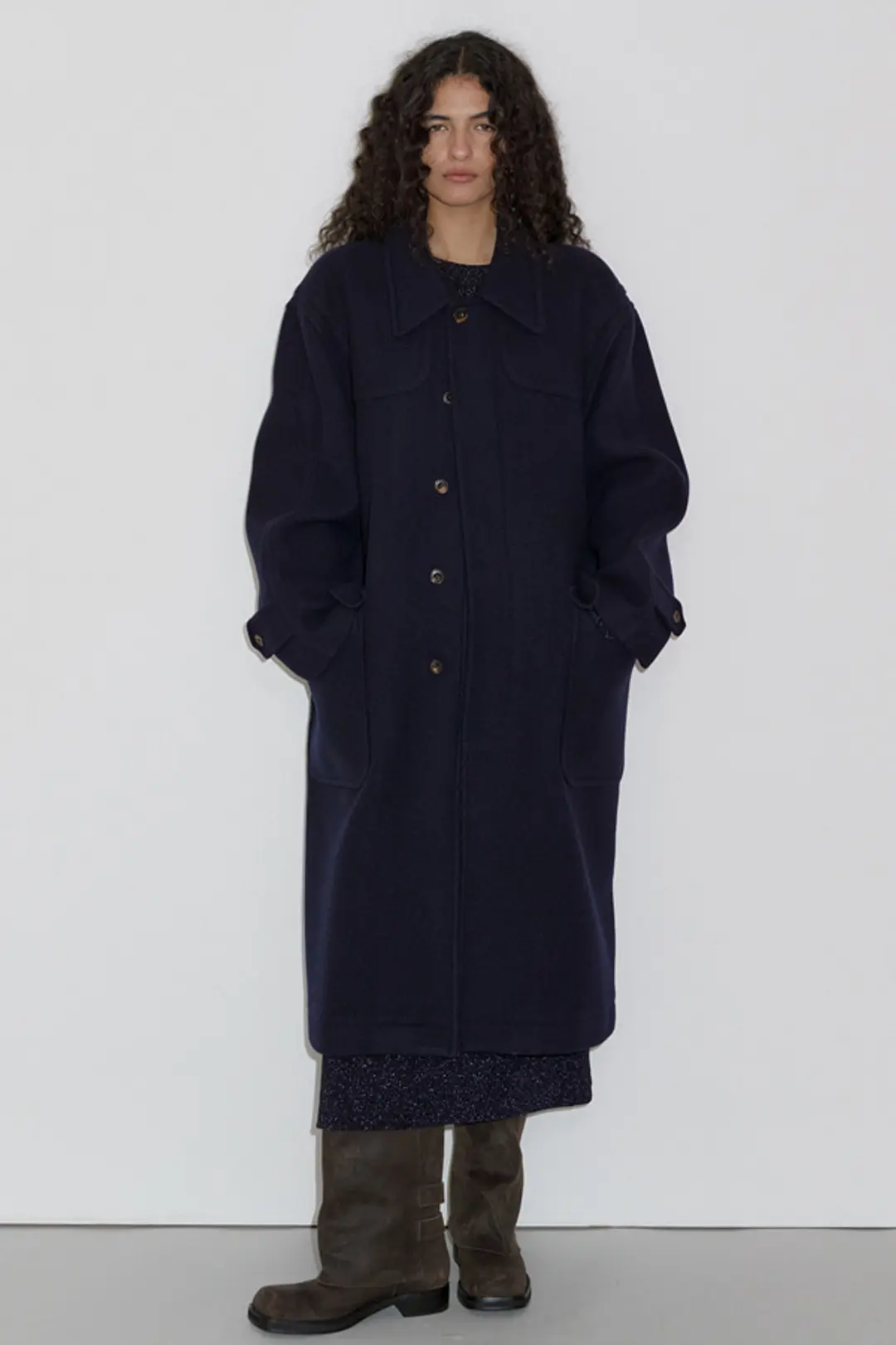오버듀플레어 OUT POCKET WOOL MAC COAT_NAVY 상품 이미지 2