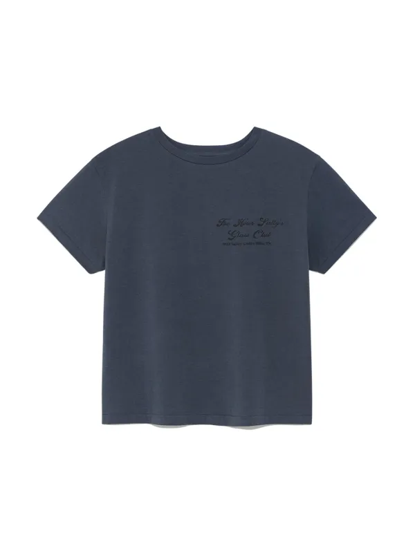 GLASS CLUB GRAPHIC TEE (VINTAGE BLUE)
