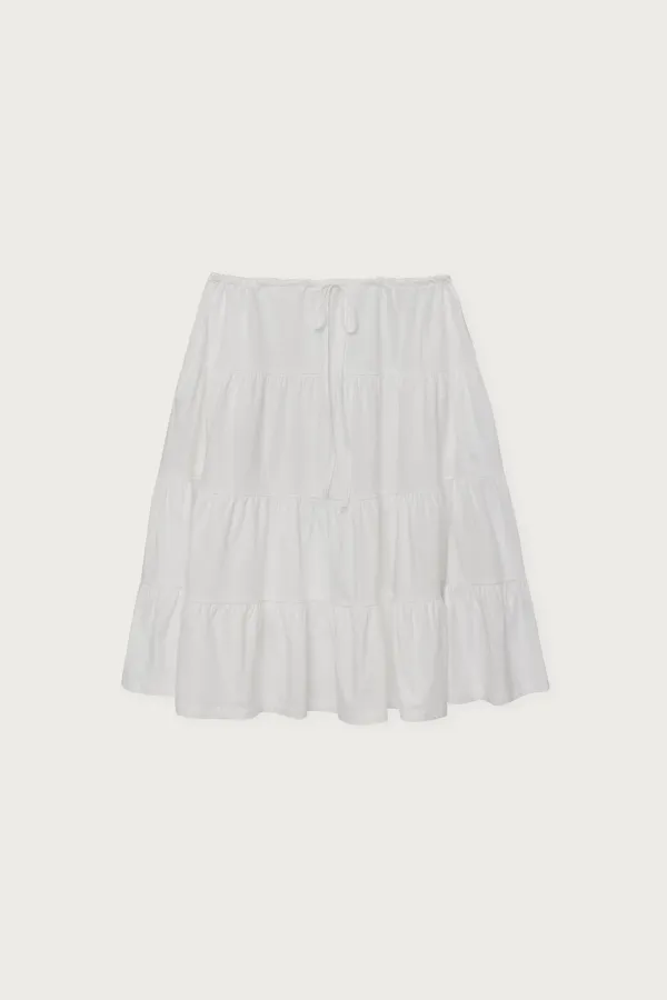 [3차 리오더] 3 SHIRRING SKIRT VER2. WHITE