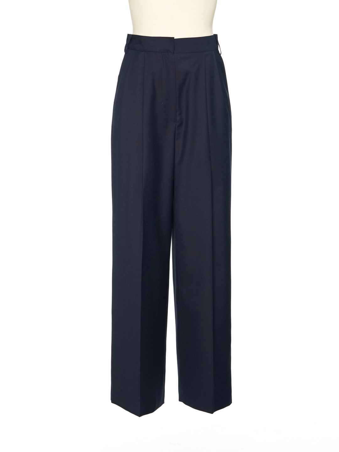 푸쉬버튼 FW25 UNDERLINE NAVY WIDE PANTS 상품 이미지 1