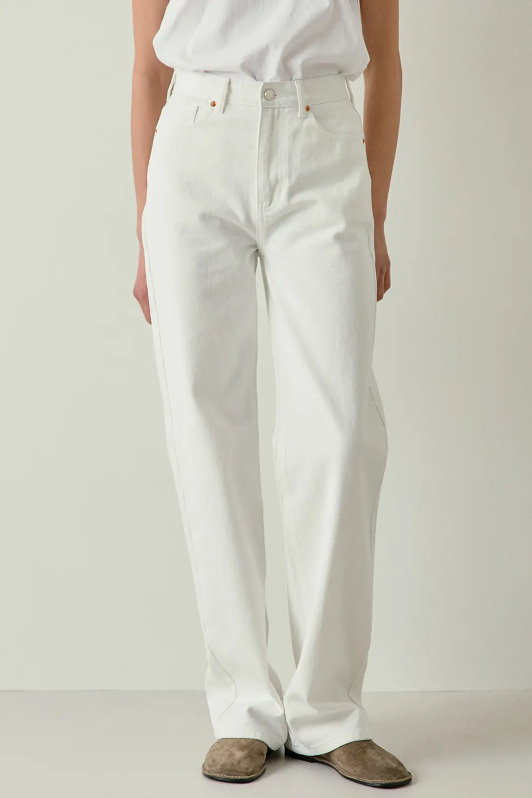 블랭크공삼 straight denim pants (white) 상품 이미지 2