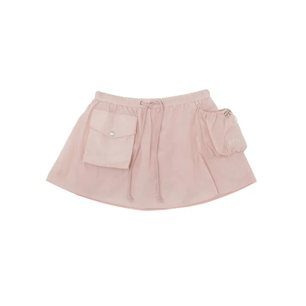 [2차] Drawstring Utility Skirt (peony pink)