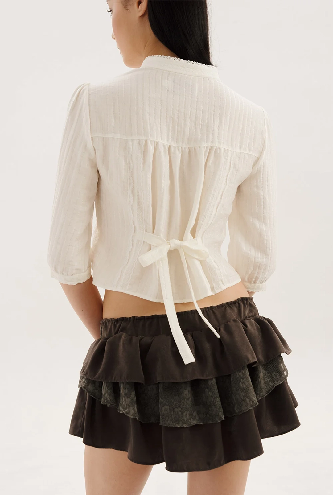 쓰리타임즈 [releasing 09.16 12pm KST] Pond lace blouse 상품 이미지 1
