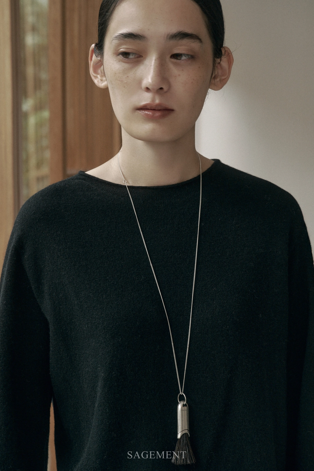 세이지먼트 BOLIO WHOLEGARMENT WOOL KINT_BLACK 상품 이미지 3