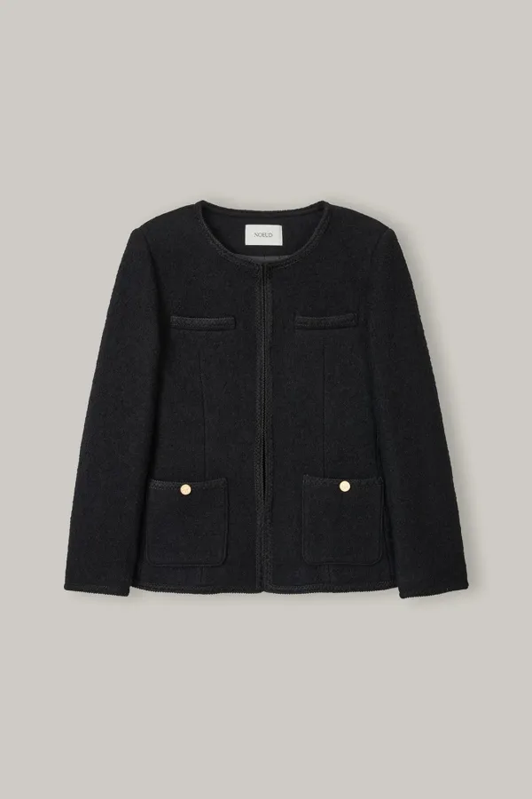 JK013 Atelier Tweed Jacket (Black)