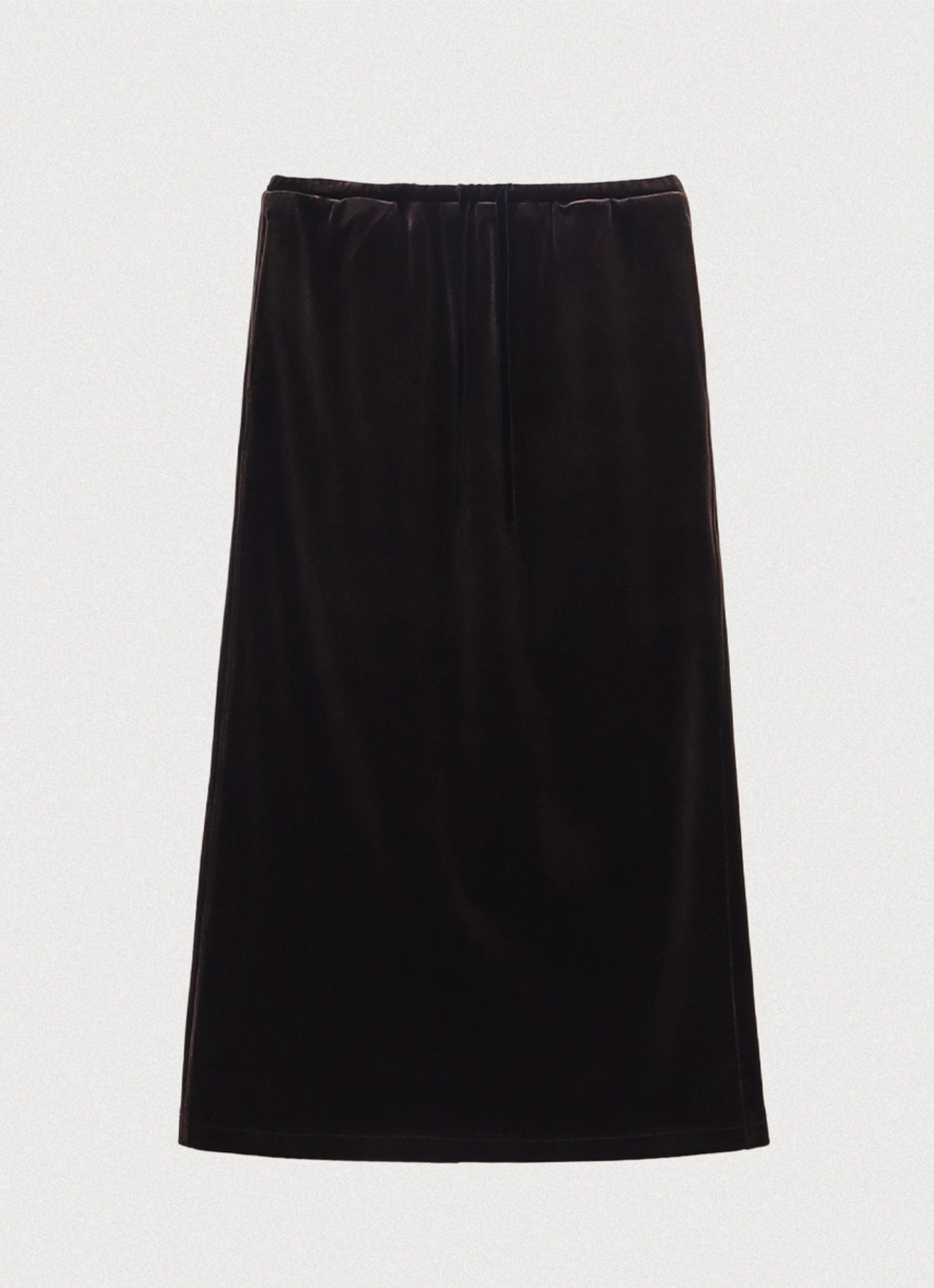 포에토 [2nd] Claire velvet skirt - brown 상품 이미지 1