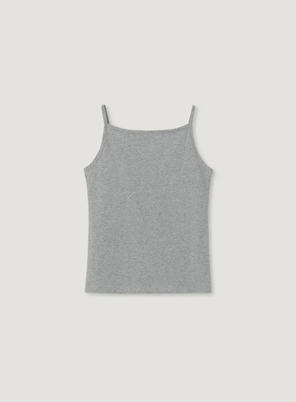 LAV COTTON SLEEVELESS_MELANGE GREY