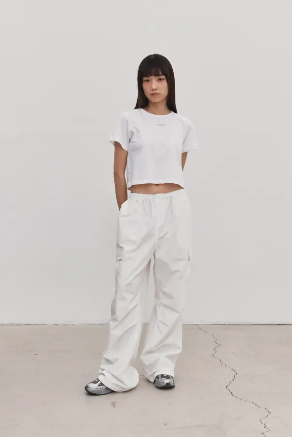 Loose crop t-shirt (ivory)