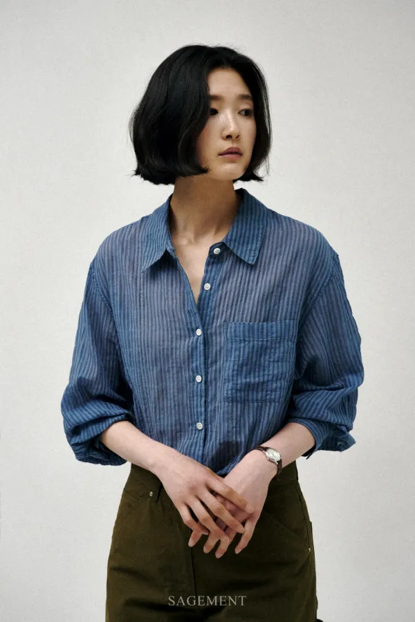 VERSA STRIPE SHIRT_BLUE