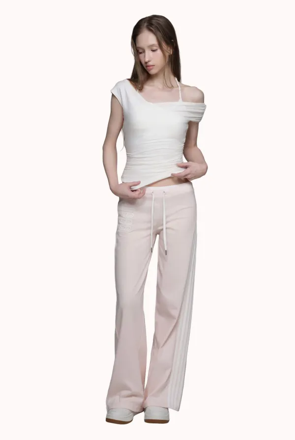 Soft blend layered top, White