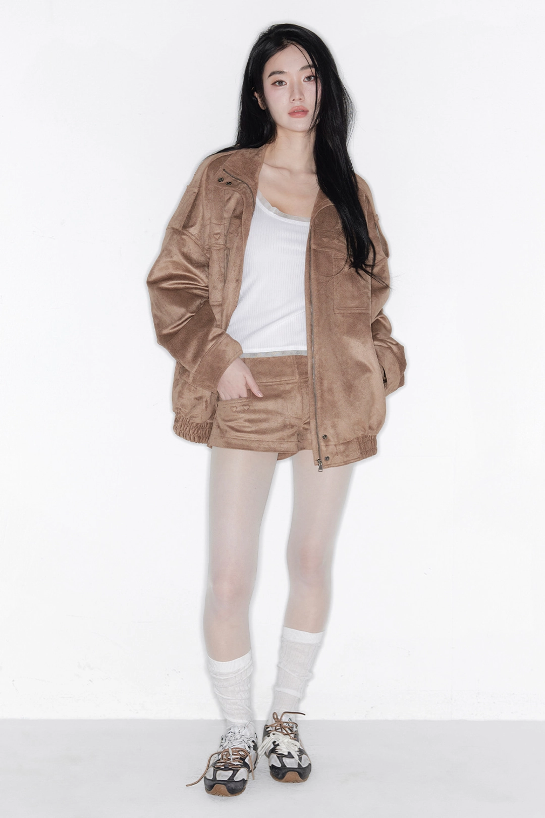 더티스 MINI HEART SUEDE MICRO SHORTS_TT6S402CO 상품 이미지 3