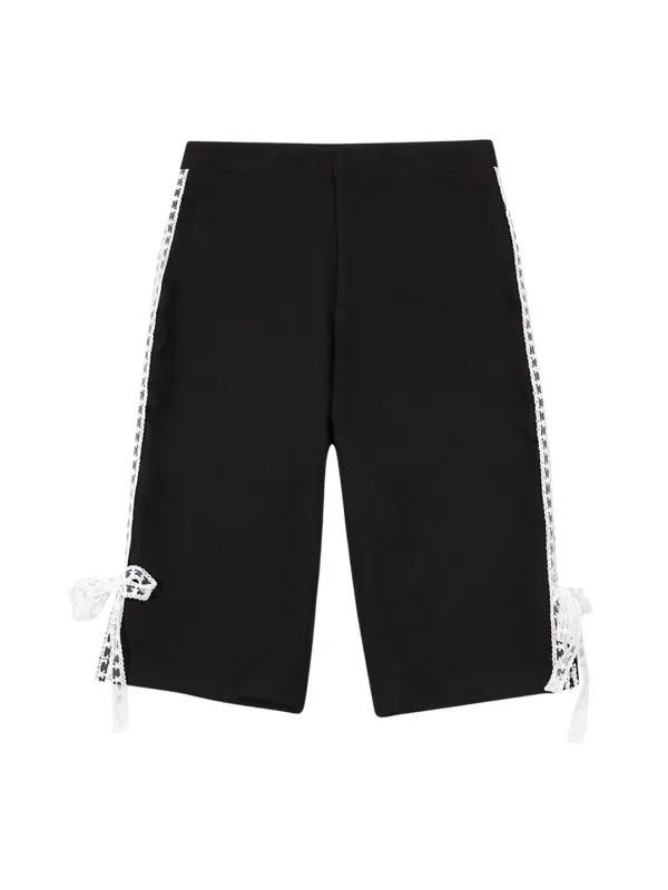 LACE CAPRI PANTS (BLACK)