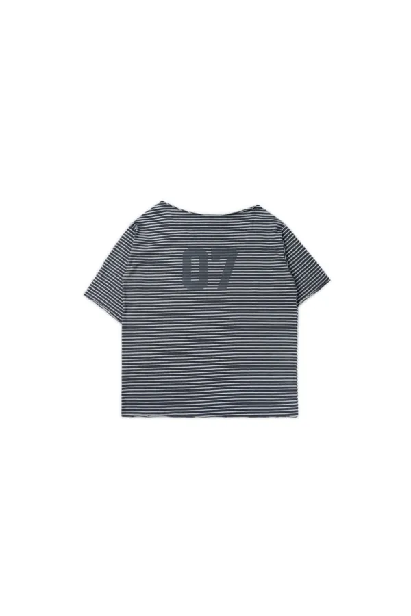 Stripe off-shoulder tee_charcoal