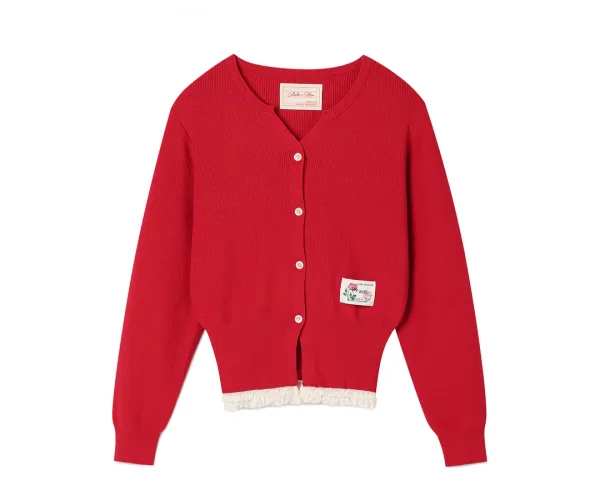 Soap Cardigan_Cranberry