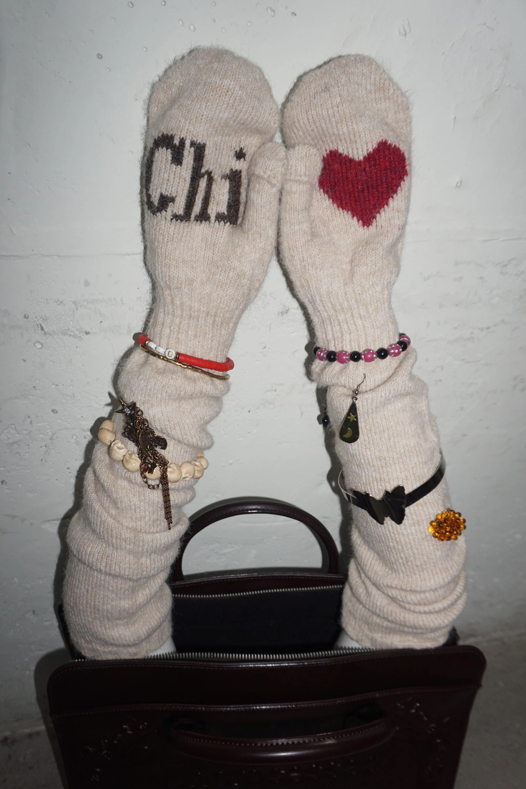 스컬프터 Wool Warmer Gloves Cream 상품 이미지 3