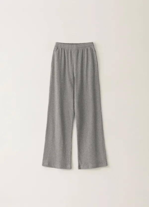 5TH / Waffle Straight Pants - Gray