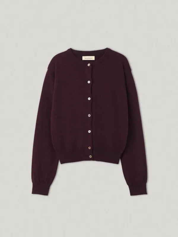 Grape Attitude Wool Cardigan (11th)