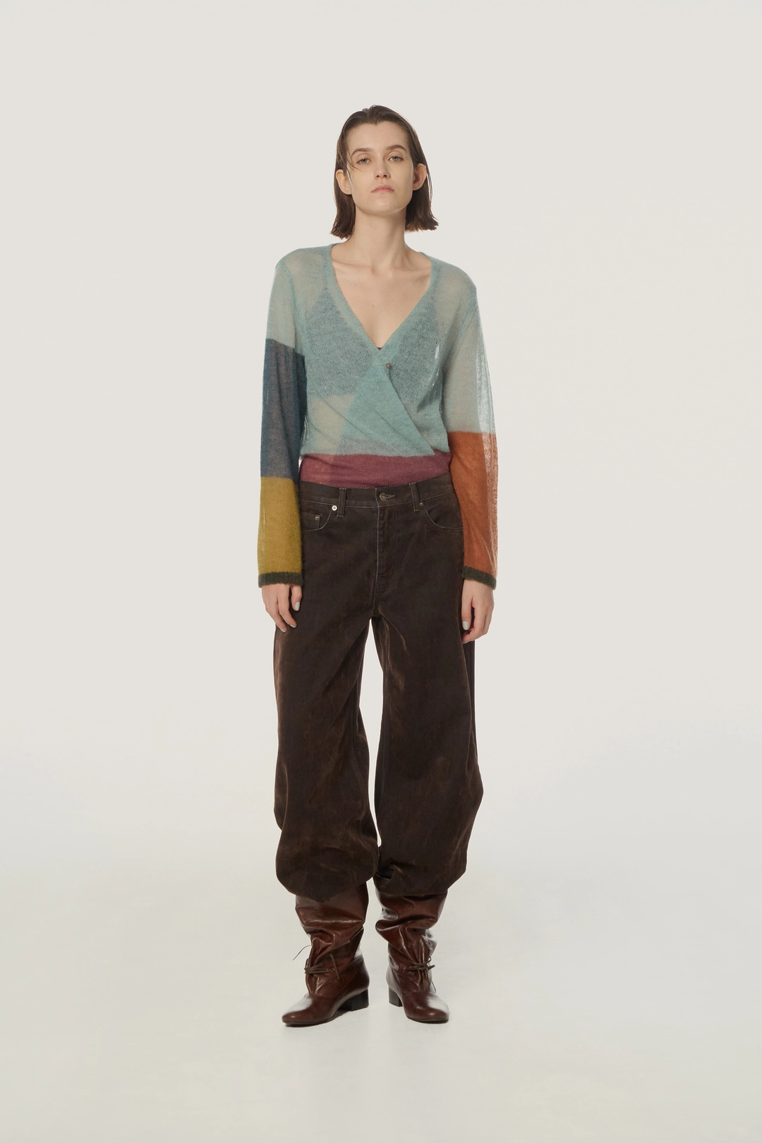 더일마 Dome Washed Velvet Pants chocolate 상품 이미지 1