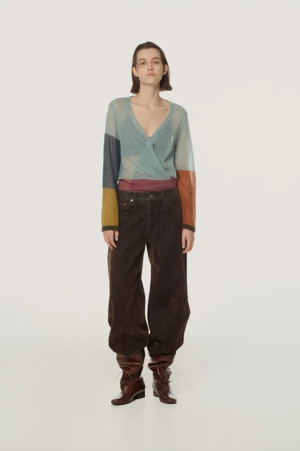 Dome Washed Velvet Pants chocolate