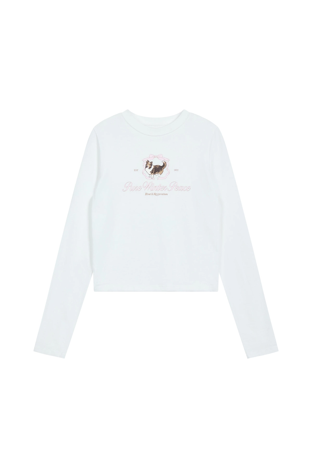 레스트앤레크레이션 RiRi LOGO LONG SLEEVE - WHITE 상품 이미지 1