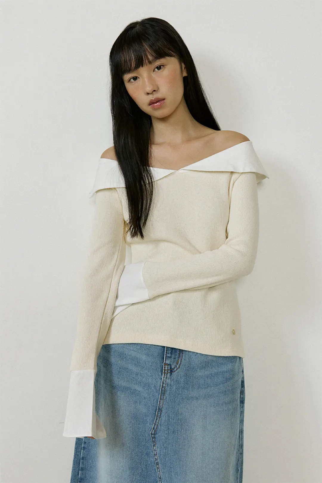 루시르주 Sailor Collar Sleeve (ivory) 상품 이미지 1