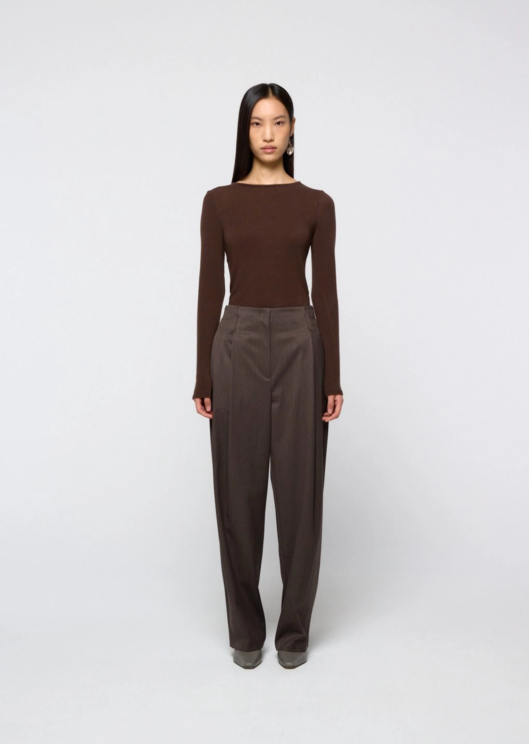 아모멘토 Round t-shirt, Brown 상품 이미지 2