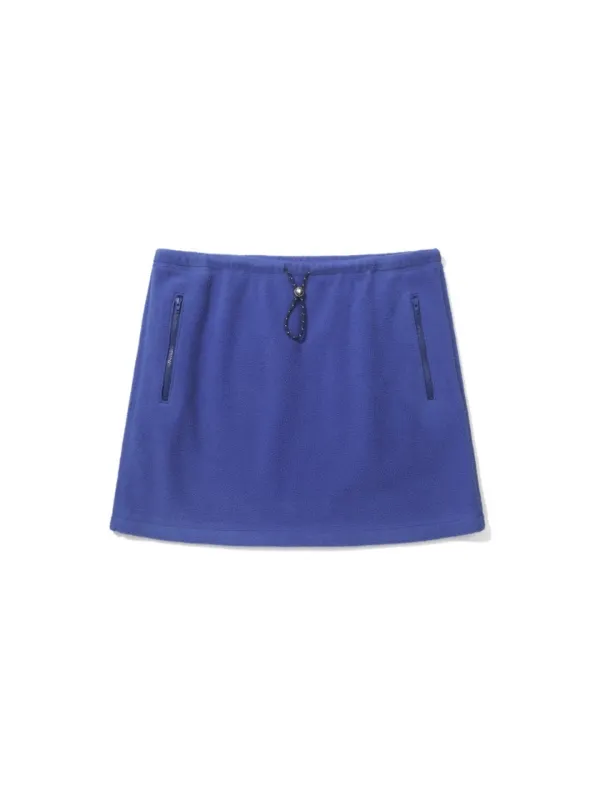 Arc Fleece Mini Skirt Blue_F263SK10
