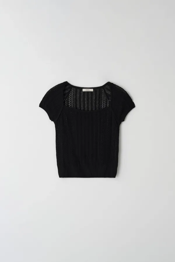 scotch bolero knit (black)