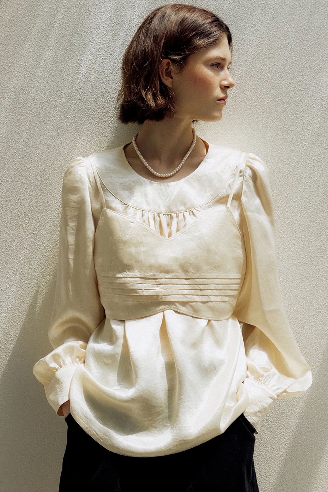 모어댄라이크 [4차]BUSTIER BLOUSE SET - CREAM 상품 이미지 2