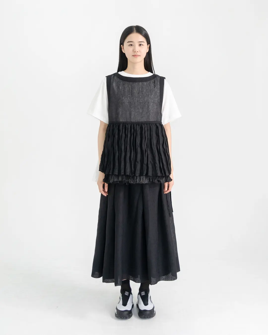 유노이아 organza ripple vest (open, 단독 주문 시 선발송) 상품 이미지 1