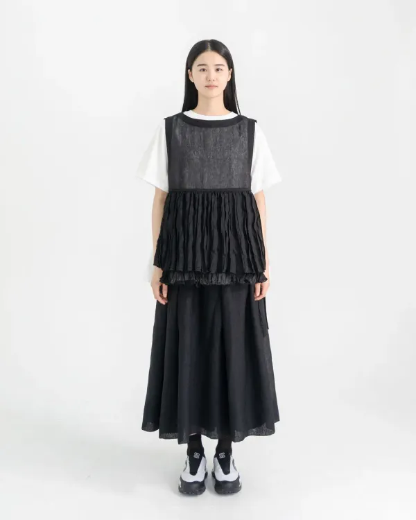 organza ripple vest (open, 단독 주문 시 선발송)