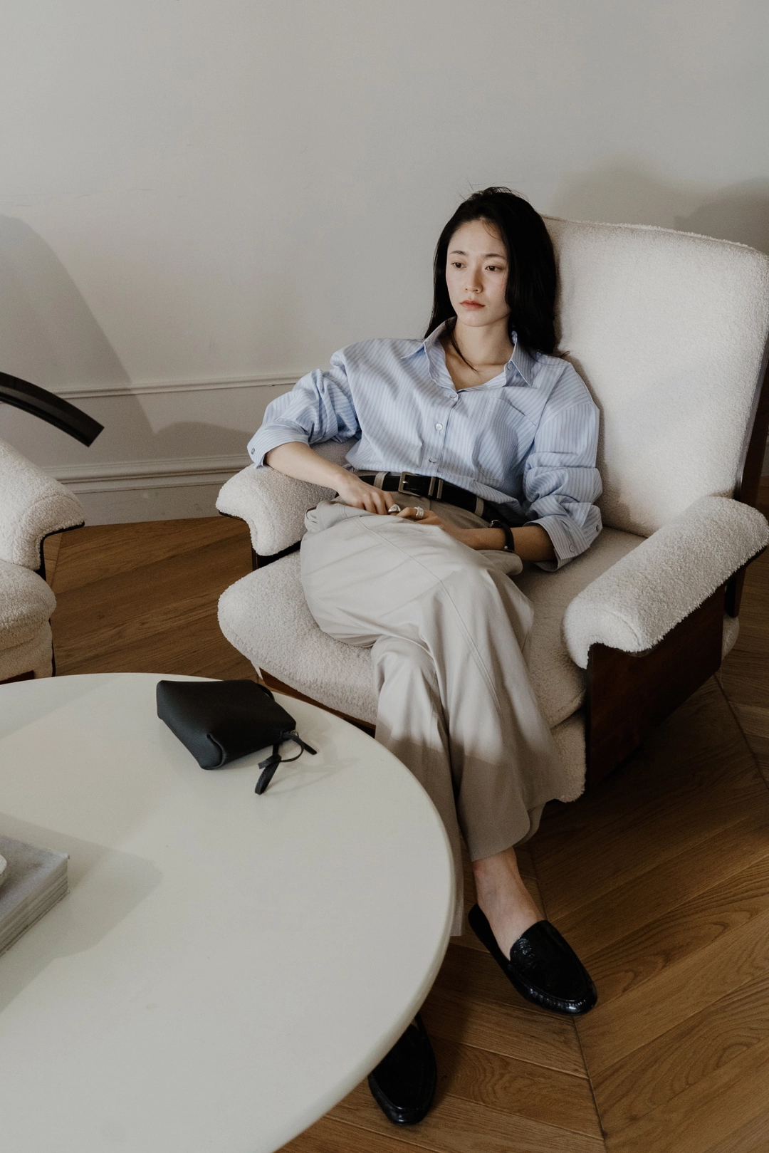 스앨더 39689_Relaxed-fit striped shirt 상품 이미지 2