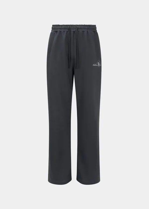 W NOICE STAMP SWEATPANTS - DARK GRAY