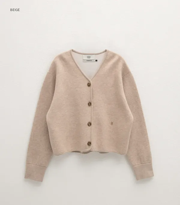 (CD-2192)ESSENTIAL WOOL DOUBLE COLOR CARDIGAN