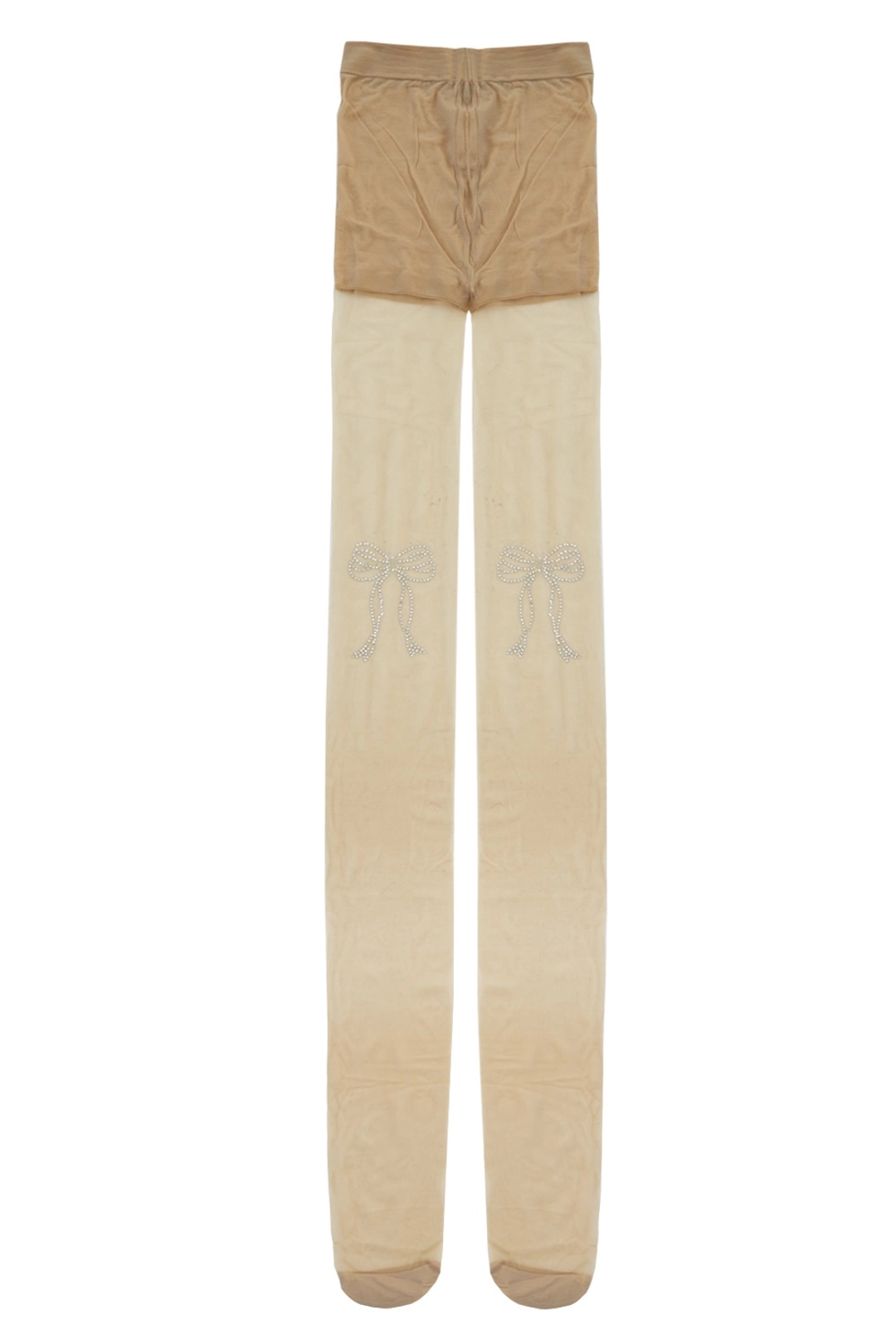 오드원아웃 STONE RIBBON STOCKING BEIGE 상품 이미지 1
