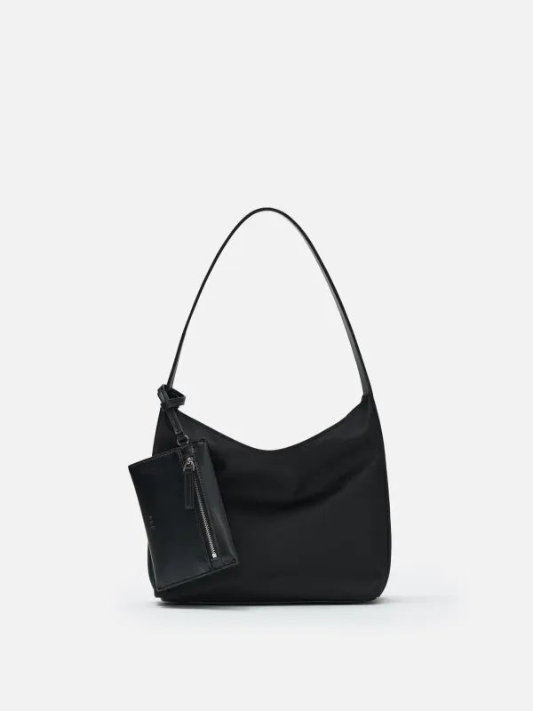 Mini Pulpy hobo bag Nylon Black