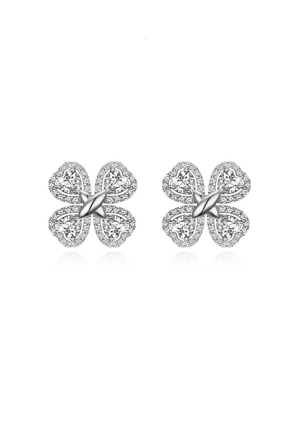[G] 0.1CT Halo Clover E