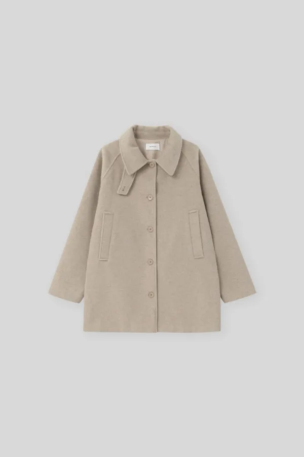 Natty raglan half coat (beige)