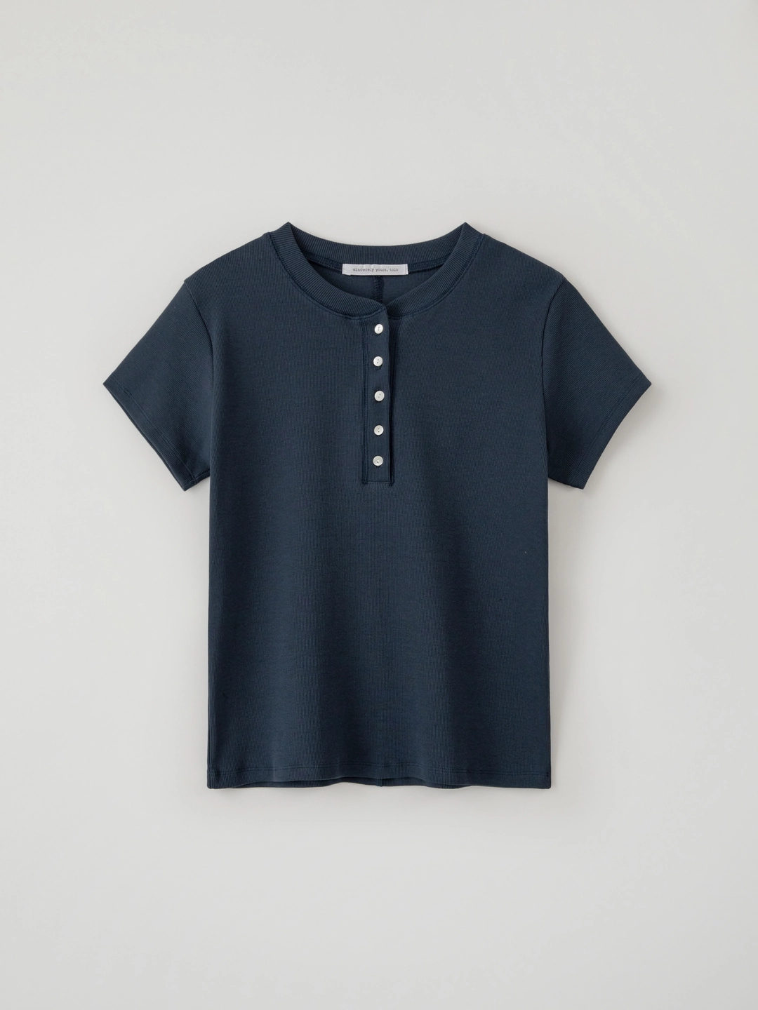 톨로 Henley Neck Button Tee(Navy) 상품 이미지 1