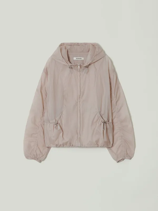 Sheer Wind Shell Jumper Ash Pink