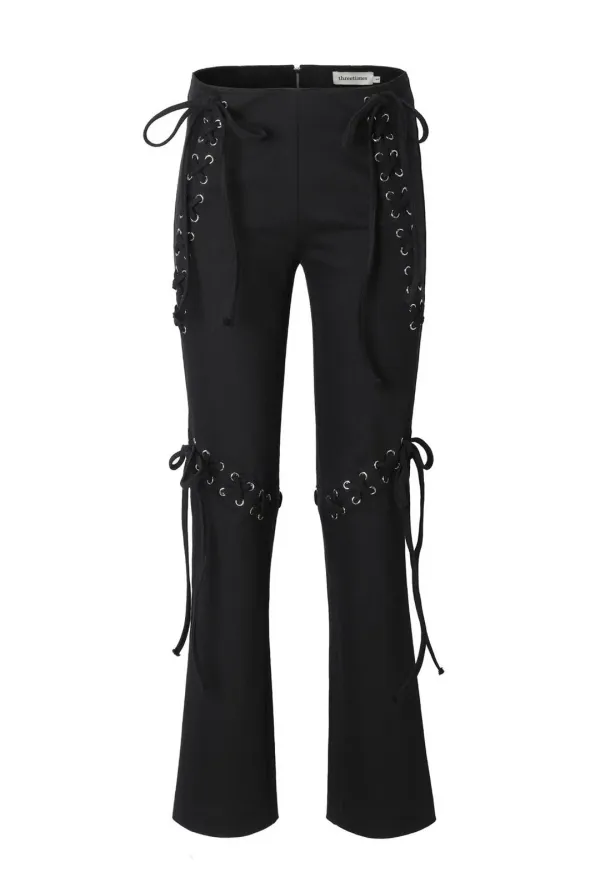 Lace up pants