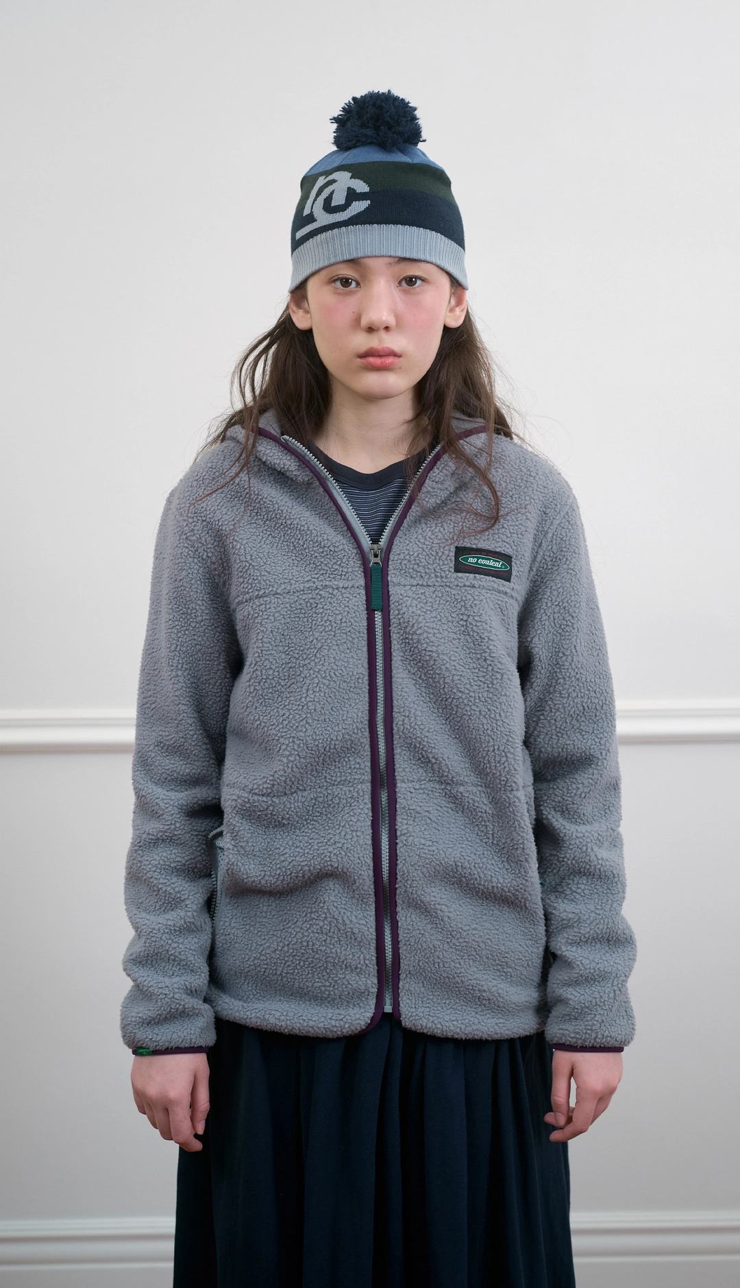 노컨텐츠 273. Daily Fleece Zip-up _ Grey 상품 이미지 2