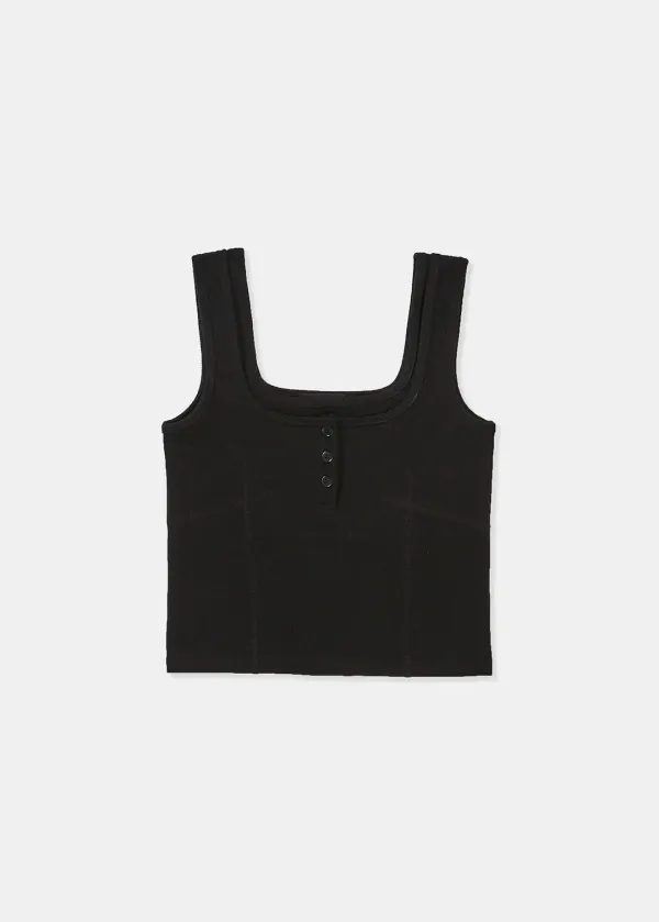 [3rd REORDER] DOUBLE LAYERED TANK TOP (BLACK)