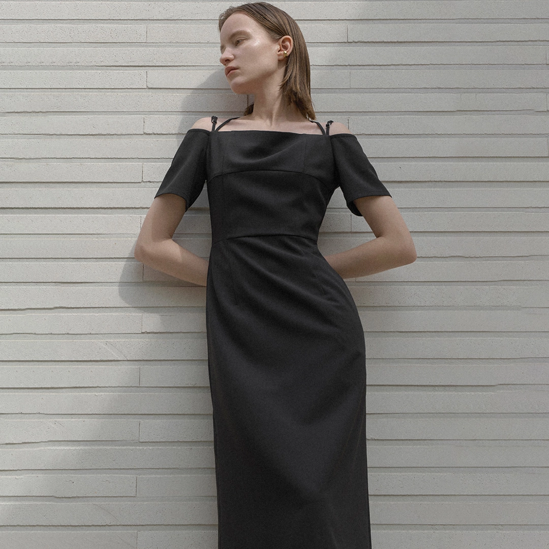 아뜰리에 나인 (OP-6173)OHARA OFF SHOULDER DRESS 상품 이미지 2