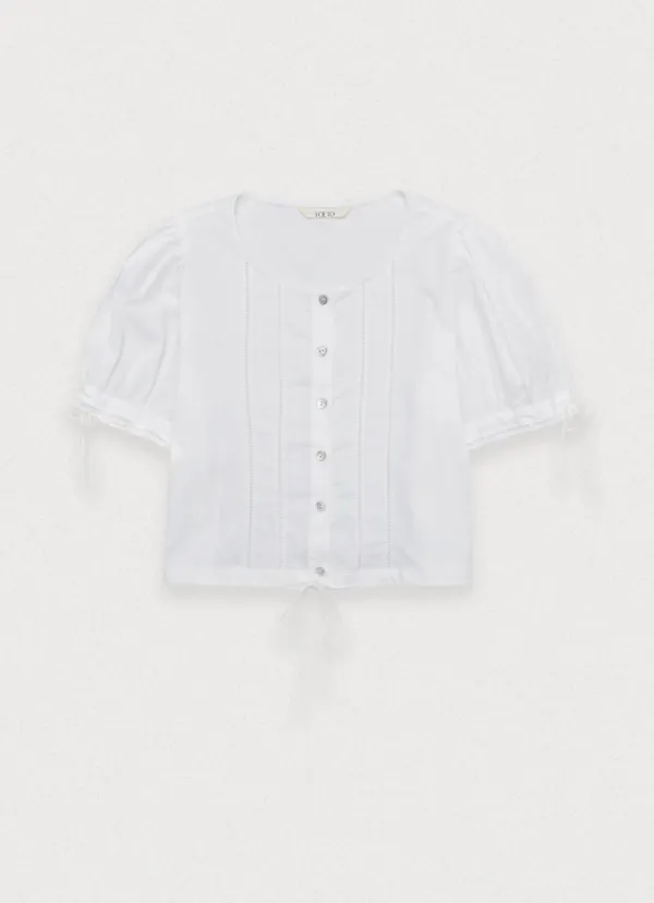 Title cropped blouse - ivory [2nd]