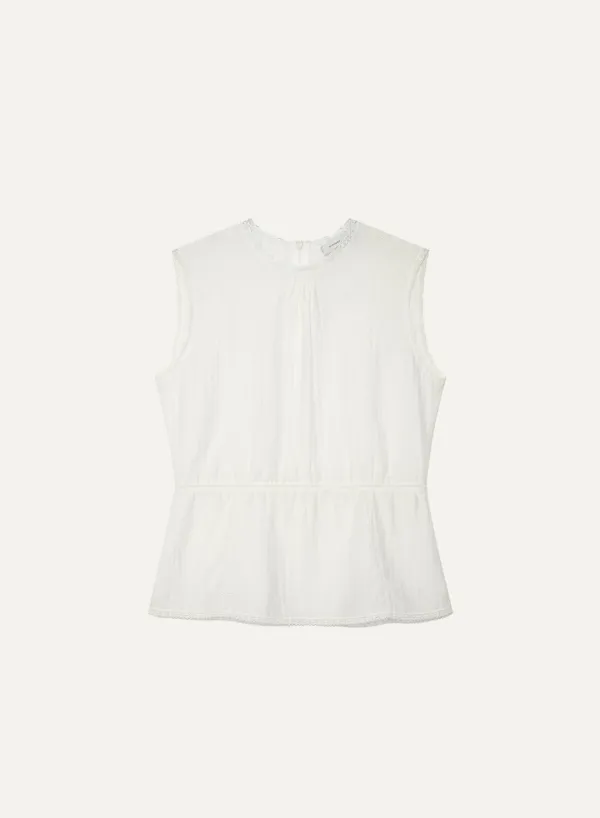 Lace Sleeveless White