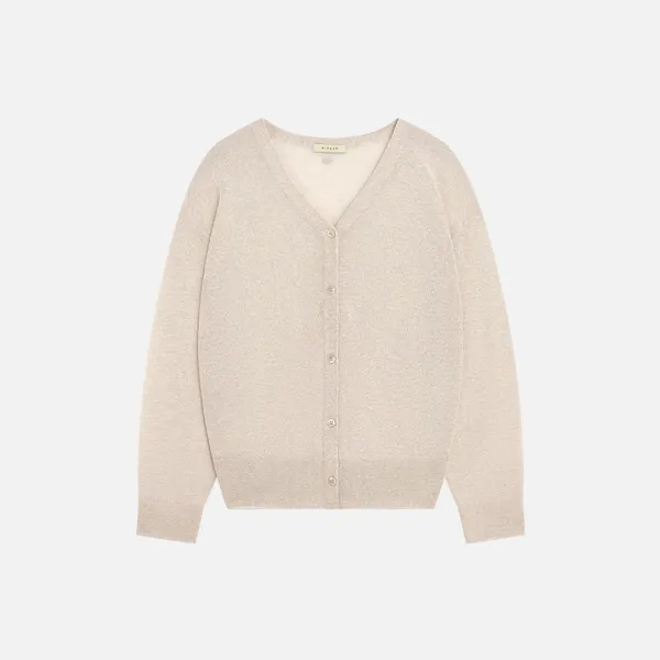SIKN2193 시어 루즈핏 니트 가디건_Skin beige